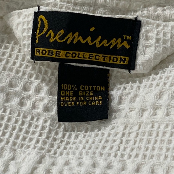 Premium Robe Collection One Size White Waffle Quick Drying monogrammed JM - Picture 6 of 6